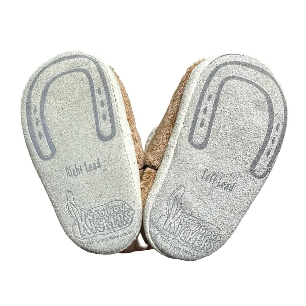Cowboy Kickers Cowboy Sherpa Boots Size 2 Baby Unisex Warm Slippers Slip On